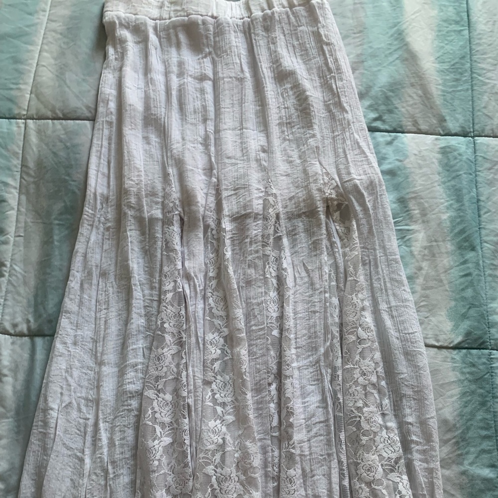 Long Maxi white skirt